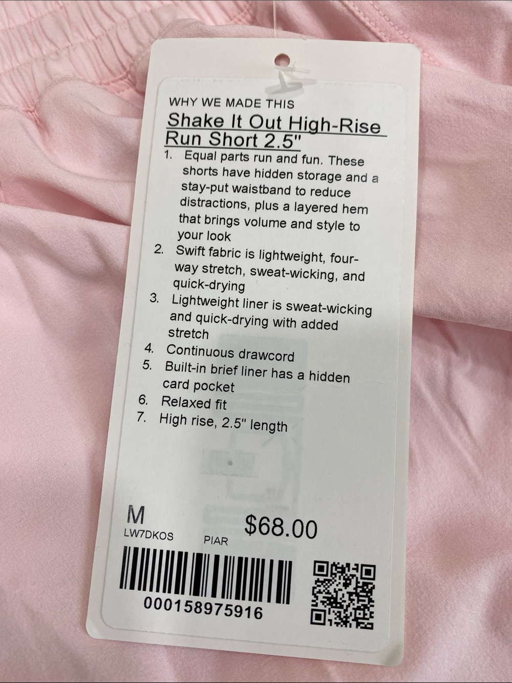 lululemon athletica Light Pink Athletic Shorts - Picture 2 of 6